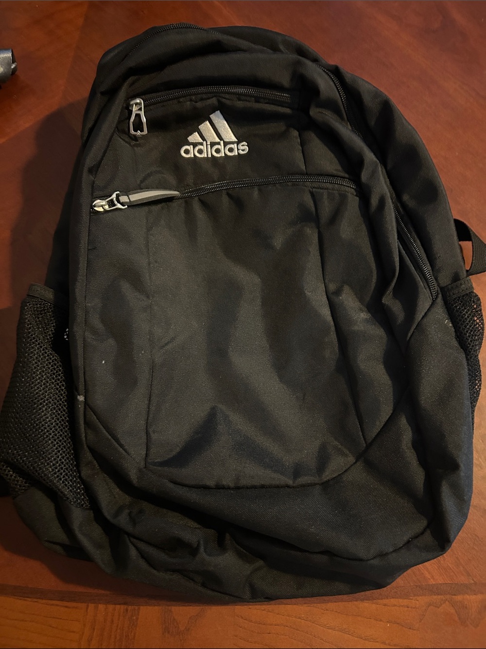 adidas Black Backpack with White Logo